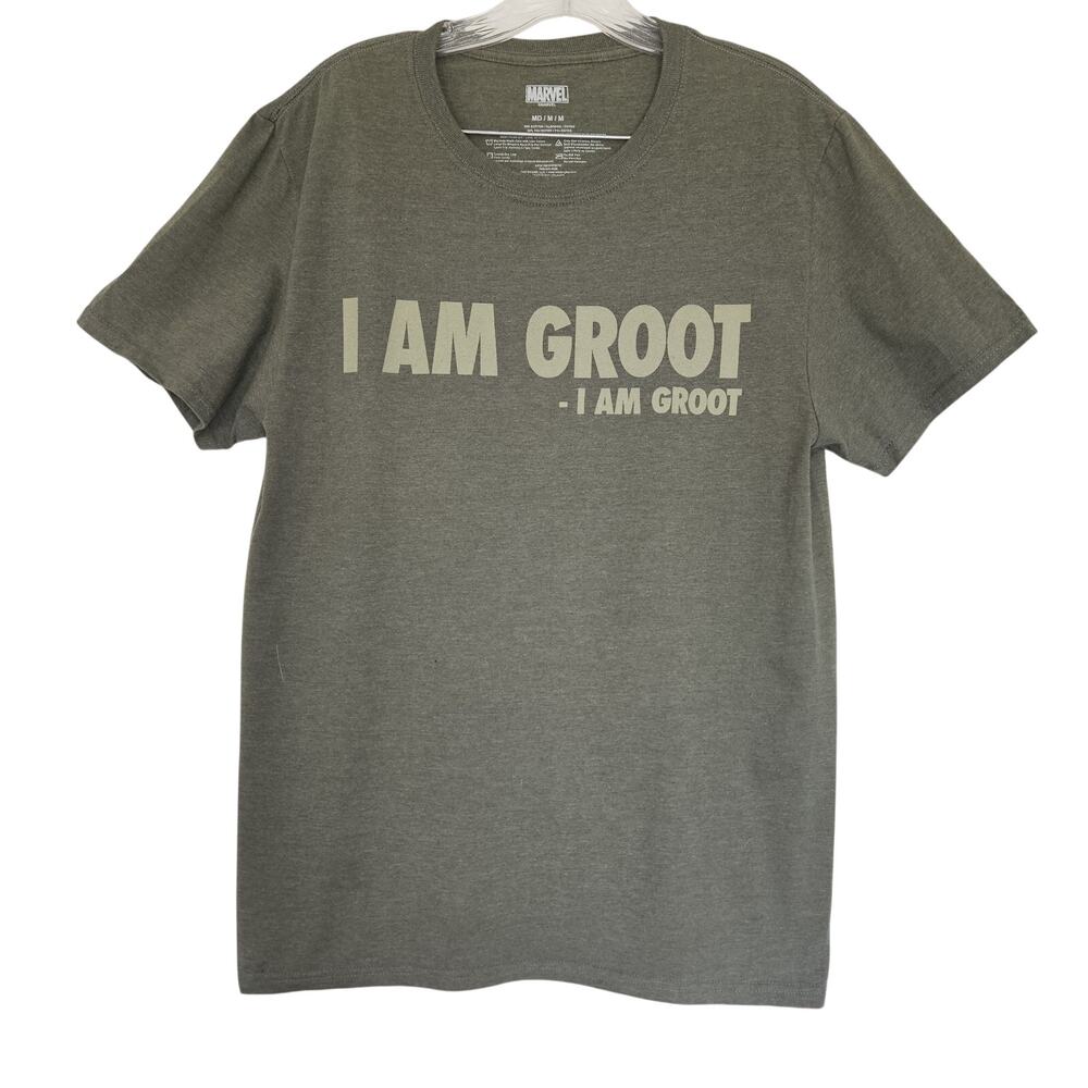 Marvel Guardians Of The Galaxy I Am Groot Medium Cotton Quote Nerdcore Gorpcore